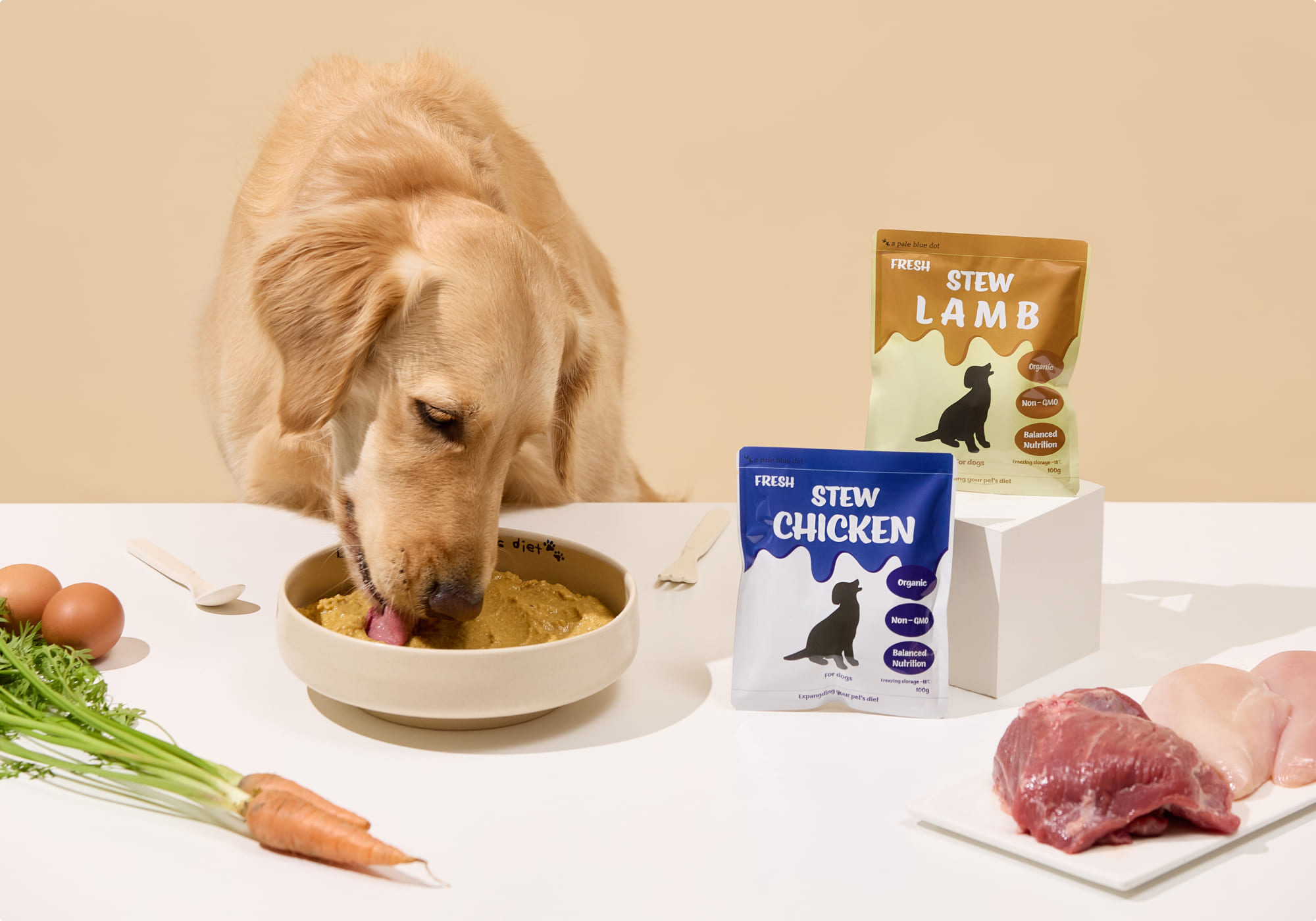 건강한 채소들과 무항생제 원육이 들어간