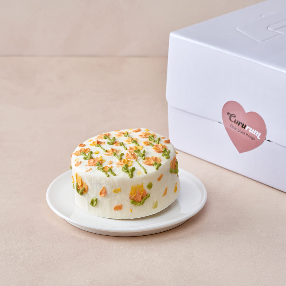 꽃이 가득 핀 봄 케이크