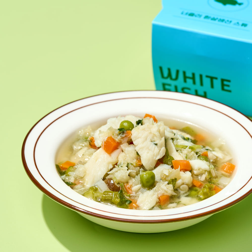 바다의 단백질로 완성한 
흰살생선 스튜