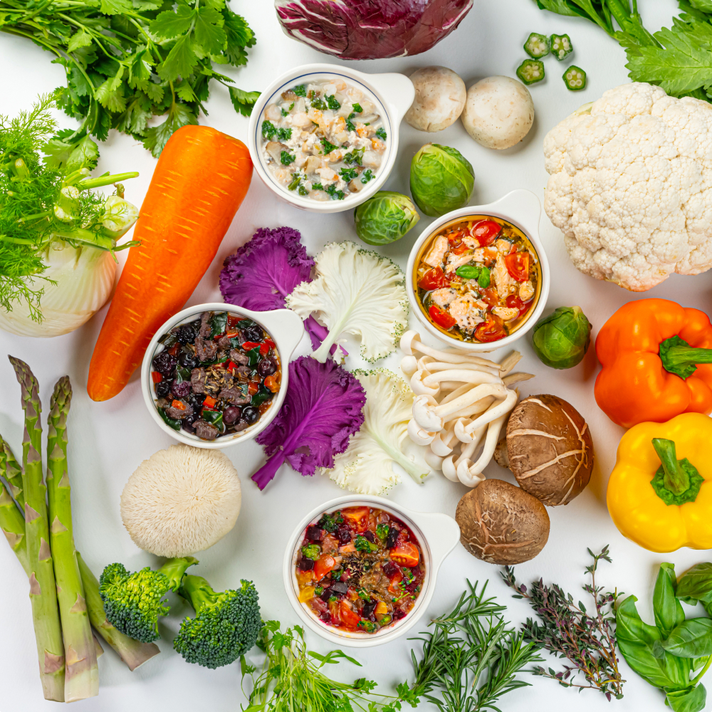 채소 본연의 향과 
영양을 살린 저온 조리